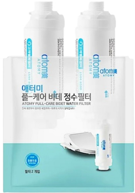 애터미 풀-케어 비데 정수필터(2개입) 1개