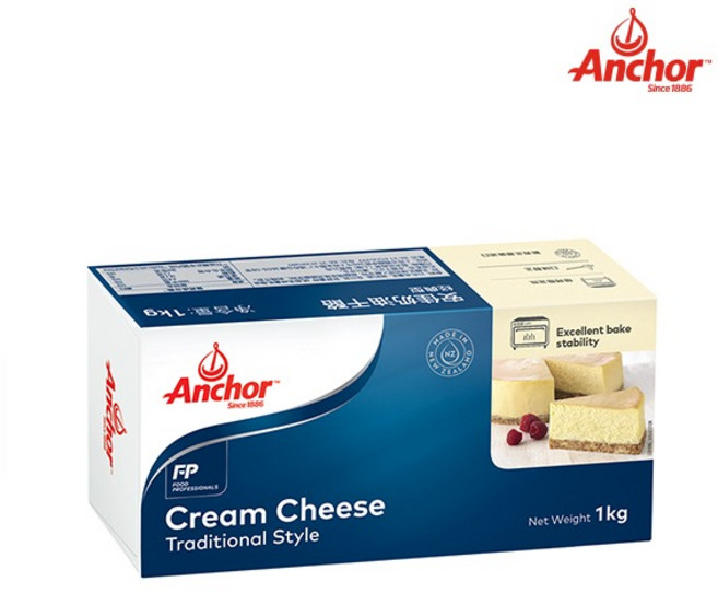 앵커 크림치즈 1kg, 3개