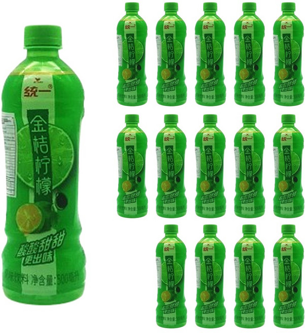 범푸드24 통일 금귤 레몬에이드 중국음료 15병, 1세트, 500ml