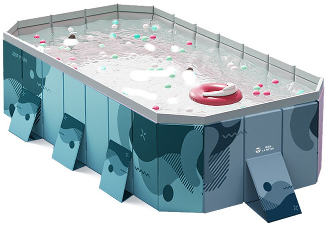 라푸유 풀장 접이식 수영장 가정용수영장 대형풀장 전원 주택 워터파크 물놀이풀장 야외 간이수영장 가족용조립식 풀장 [재고있음/빠른출고]+[사은품], 소형(2.1m), 1개