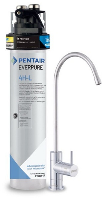 愛惠浦 EVERPURE PURVIVE-4HL 生飲級廚下型淨水器 (送安裝), 單管