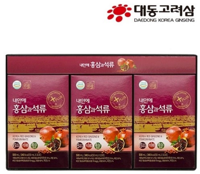 내안에 홍삼과 석류 50ml 30포 설 추석 효도 선물세트, 30개