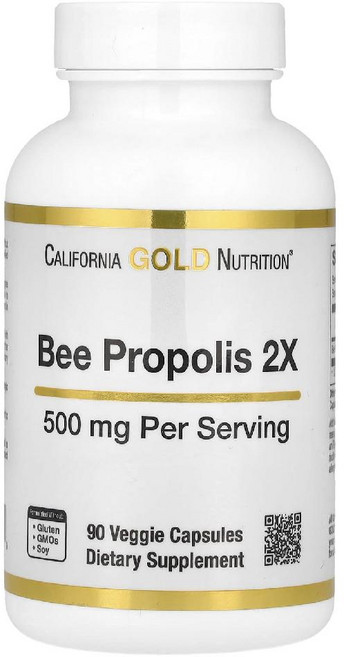 CGN 꿀벌 프로폴리스 2X 추출물 농축액 Bee Propolis 500mg 90캡슐, 1개