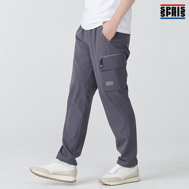 스프리스 남녀공용 밴딩 카고 팬츠
