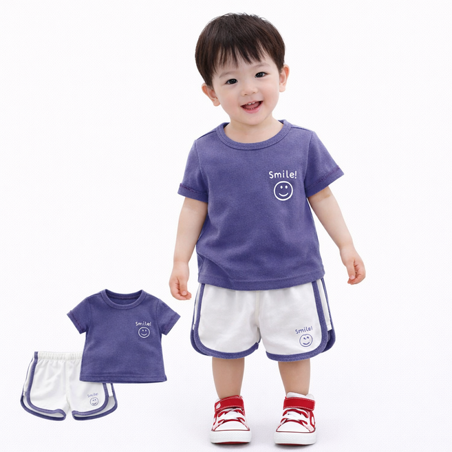 아기 상하복 나시 세트 여름 데일리룩 통기성 냉감 소재 외출복 실내복