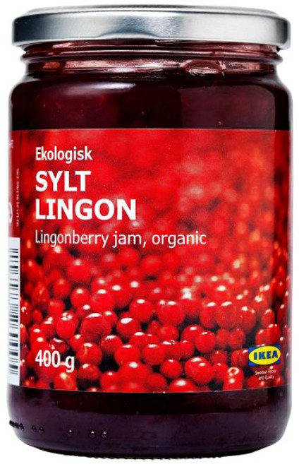 실트 링곤 링곤베리 잼 이케아 푸드 14.1온스 병 - 슈퍼 과일, 400g, 1