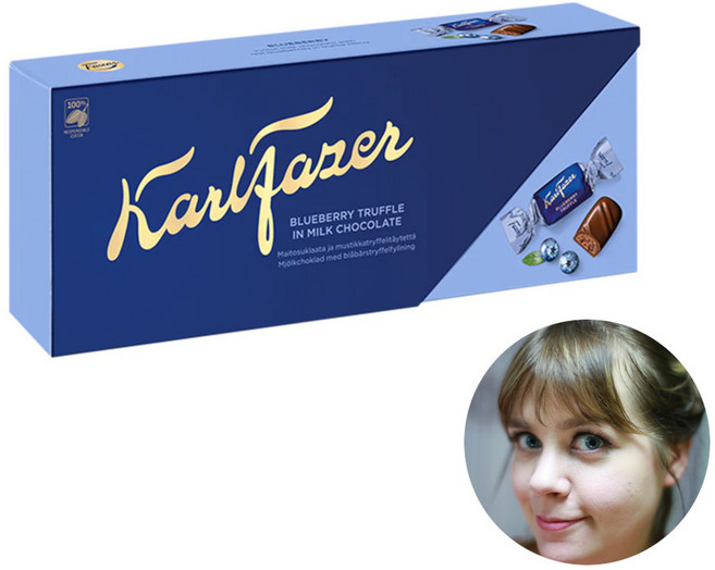 핀란드 파제르 밀크 초콜릿 블루베리 트러플 270g, 2개