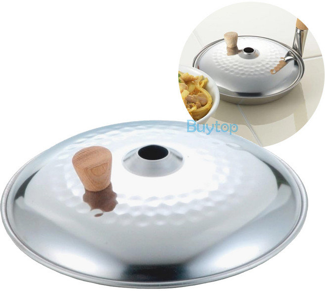 일본 요시카와 스텐 오므라이스팬 돈부리 냄비 오야꼬동팬 뚜껑 단품 16cm, 1개