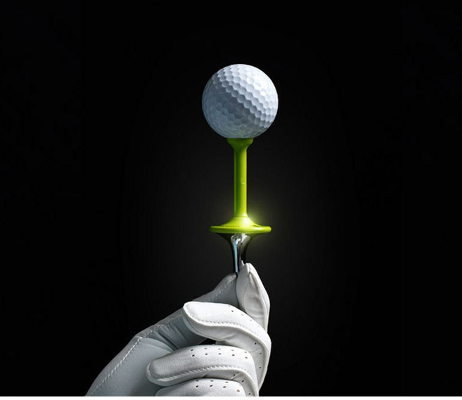 메탈 아이언 골프티 꽂이 높이고정 골프공 티꽃이 드라이버 티샷 골프용품 골프악세사리, 일반용, 파인그린, 1개