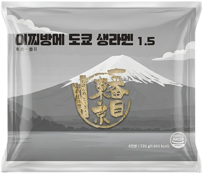 넉넉한6인분 이찌방메 생면 라멘면 생라멘, 720g, 1개