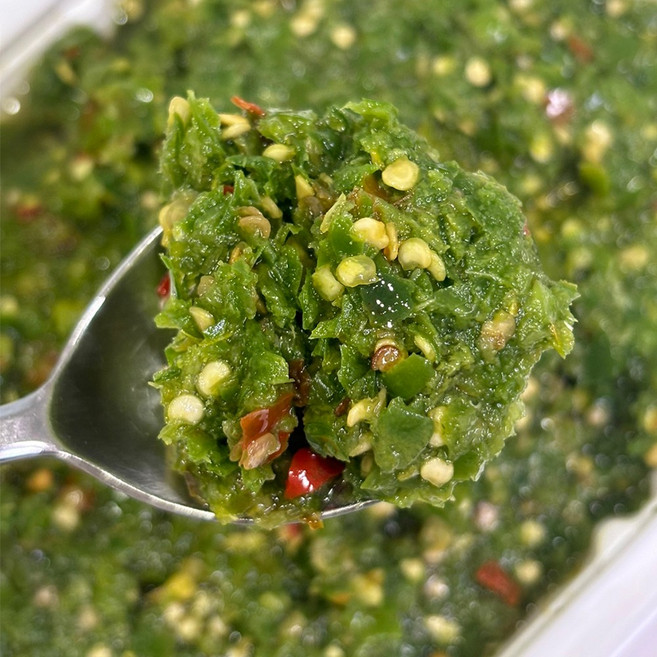 [맛있게 매운] 다진 청양고추 다대기 땡초 다짐장 가정용 업소용 (냉동), 1kg, 1개