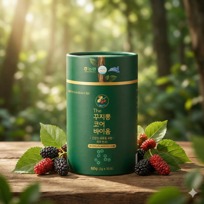 (헬스앤팜본사직거래) "the꾸지뽕코어바이옴" 20g*30스틱 1통 꾸지뽕 분말이 그대로 꾸지뽕생유산균 업그레이드 제품, 2g, 30개