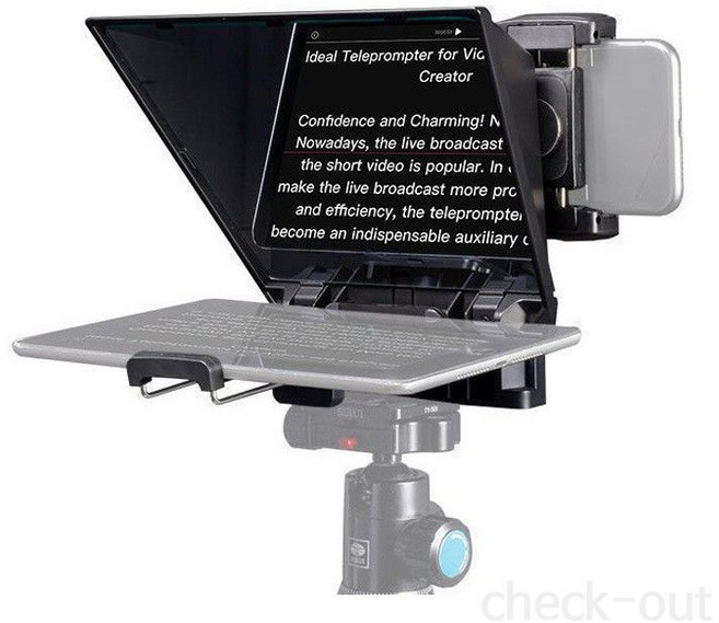 휴대용프롬프터 8인치디스플레이 스마트폰 태블릿 블루투스리모컨, 단일 모델, 1개