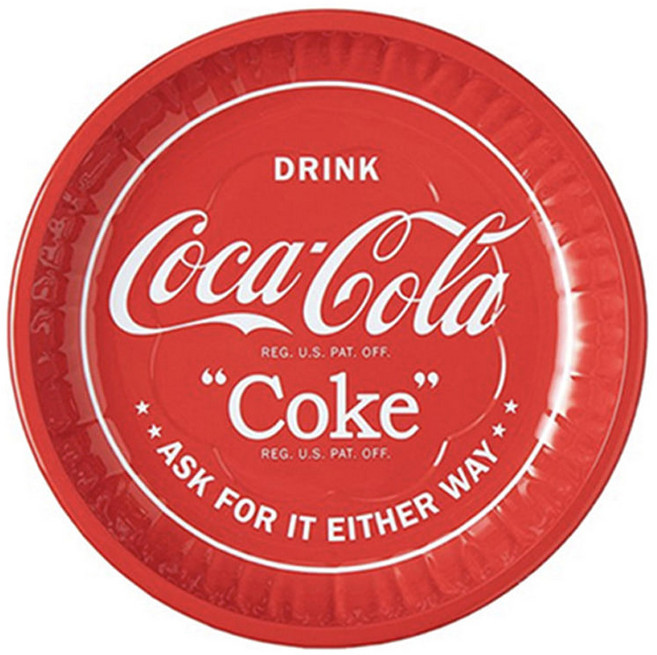 코카콜라 쟁반 레트로 하이틴 키치 인테리어 미국감성, 1개, 레드