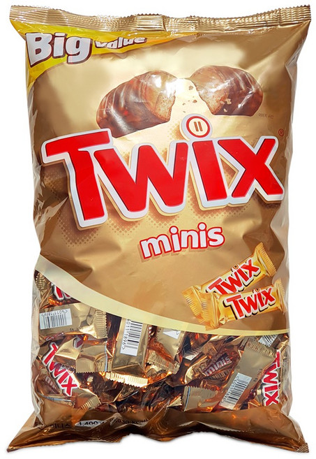 GLOryHY트윅스 미니 초코바 대용량 간식용 초콜릿 x 62봉, 1.4kg, 1개