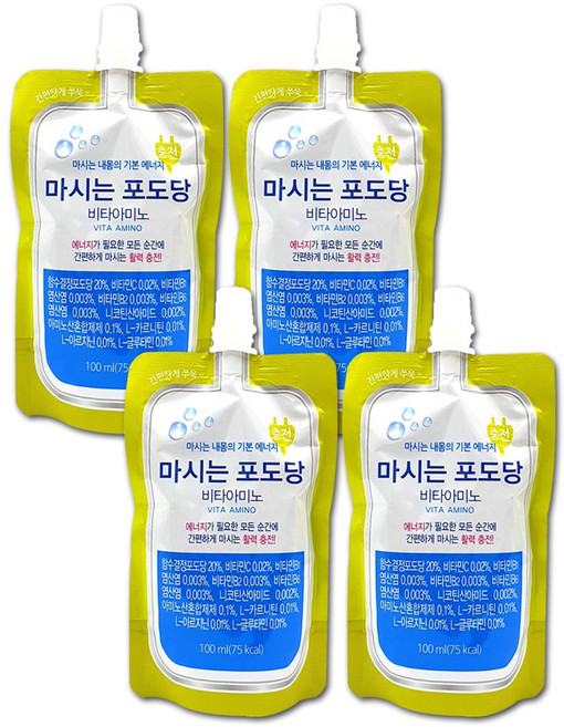 일화 마시는 포도당 비타아미노, 100ml, 4개