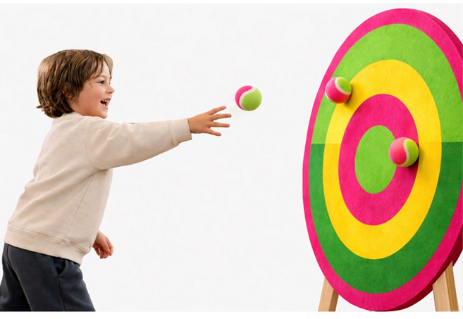 에이티 에이티 캐치볼 공 5개입 벨크로볼 찍찍이 공던지기