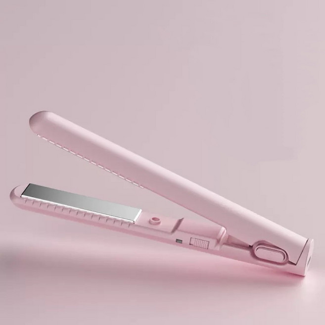 유앤미 2in1 미니 휴대용 고데기 USB 케이블 매직기, 핑크