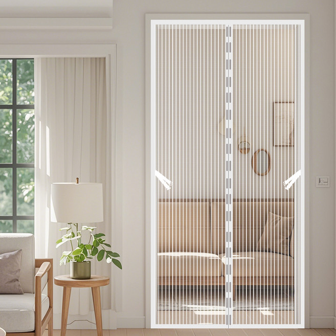 할로글로리 쉽게 찢어지지고 않고 벌레 모기장 자석 현관 방충망, 1세트