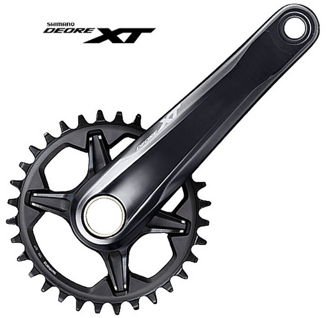 시마노 자전거 변속기 기어크랭크 1단 FC-M8100-1 크랭크암만 170L(2495), 1개