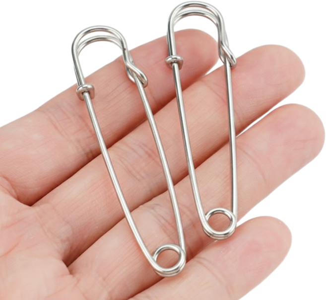 모디케이 대형 옷핀 이불 고정핀 7cm, 20개, 실버