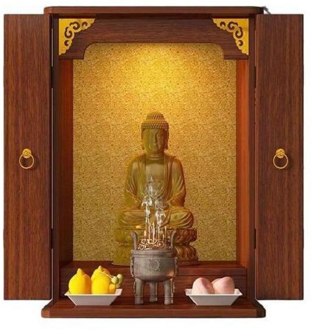 창가학회 불단 가정용 불 캐비닛 불교용품 불교사 불교 부처님 불교굿즈, 1. 미디엄사이즈(티크)40X29X53