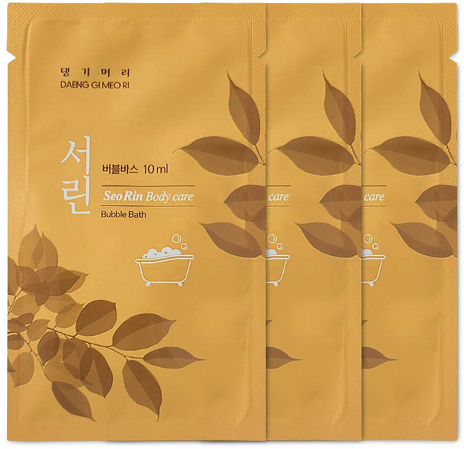 댕기머리 서린 일회용 바블바스 10ml, 1개