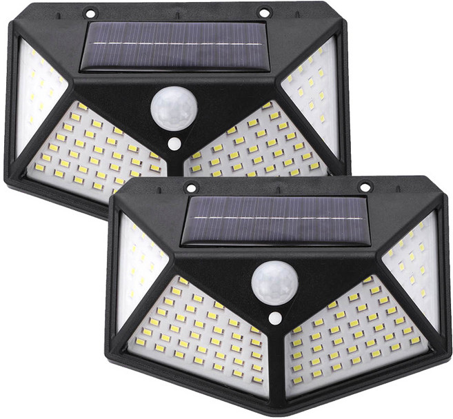 태양광 센서 벽부등, 2개