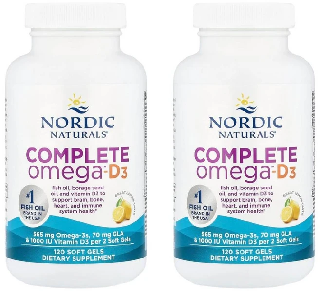 1+1 노르딕내츄럴스 컴플리트 오메가-D3 소프트젤120정 피쉬오일 fishoil 생선오일 오메가쓰리, 120정 - 쿠팡