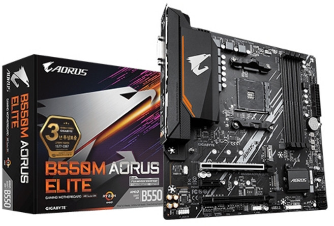 GIGABYTE B550M AORUS ELITE (제이씨현), 1개