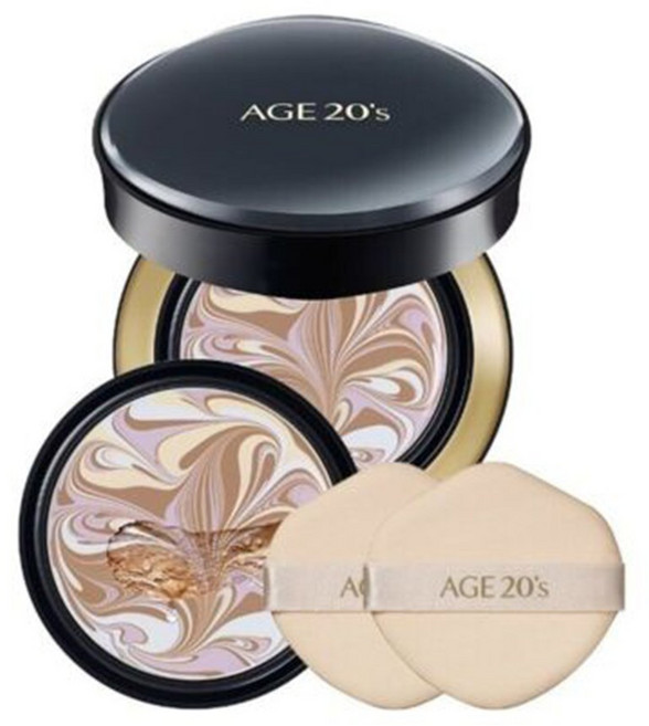 AGE20's Signature Essence Cover Pact Master Double Cover 粉撲 SPF50+/PA++++, 黑盒雙倍遮瑕款 23 (一殼兩芯), 1個