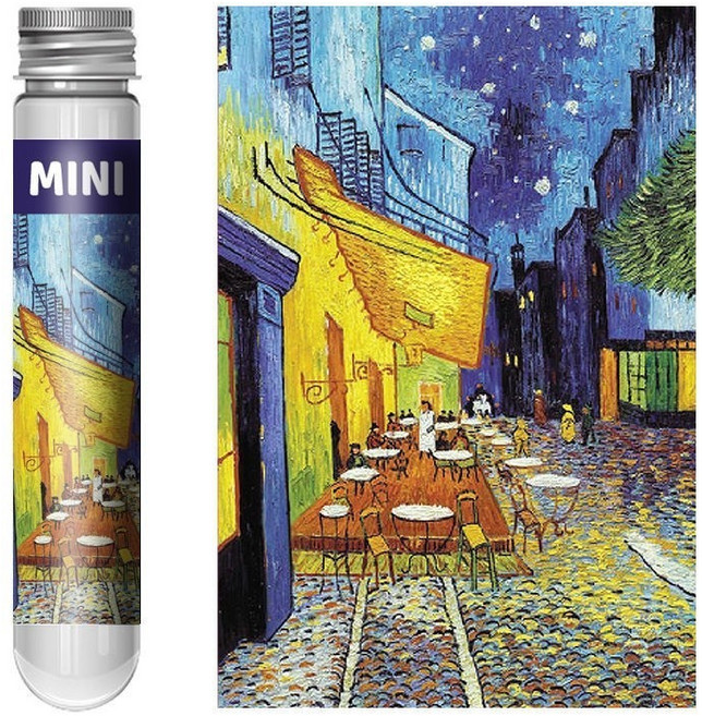 妙物優選 150片 Mini試管拼圖, 梵高-星夜下的咖啡座, 1個