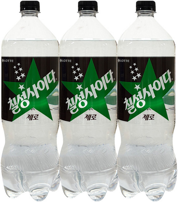 칠성 사이다 제로 페트, 3개, 1.5L