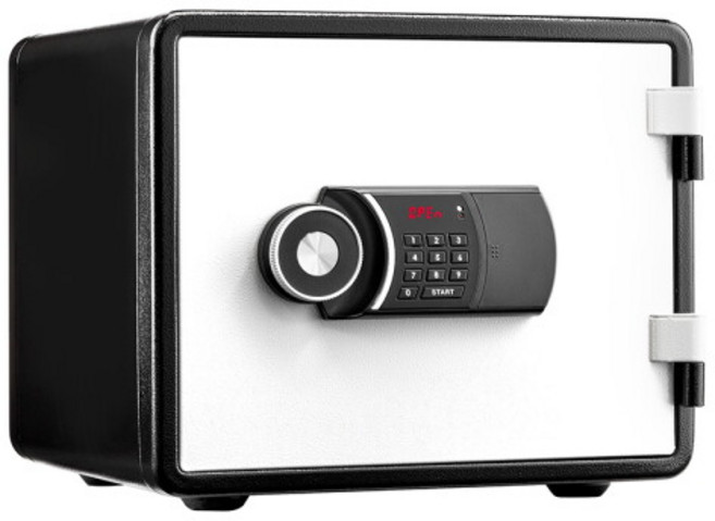 루셀 선일금고 디지털 내화금고 YES-M020 경보기장착 내부서랍, 블랙&화이트