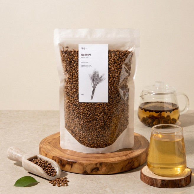 이삭방앗간 보리차 데일리음료 진한 추천템 타먹는 순한맛 건강차 볶은 수분보충 한잔 한잔용 보리차 건강음료 유기농 효능 구수한맛 찬물 국산보리 국산 500g, 1개