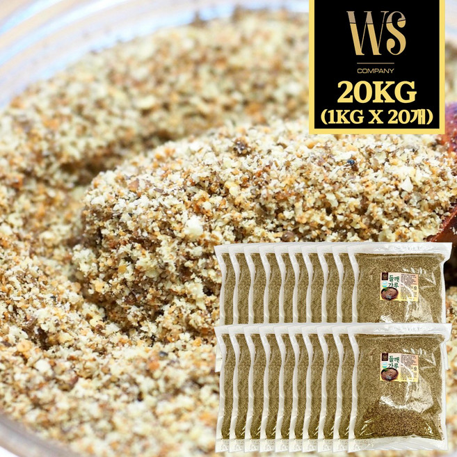 우성물산 고소한 거친 들깨가루 1kg 박스 총20kg 거친입자, 20개