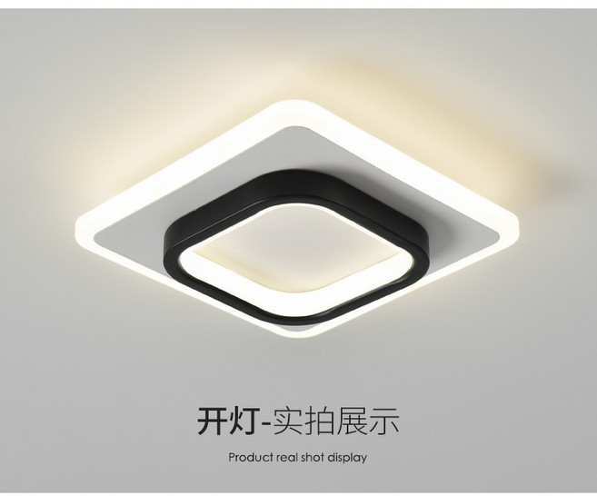 萬特 LED吸頂燈 110V 簡約現代風格, 1個, GTIRLOB-A024-A 單色