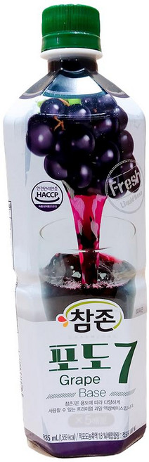 참존 포도 원액 835ml 12개 음료재료