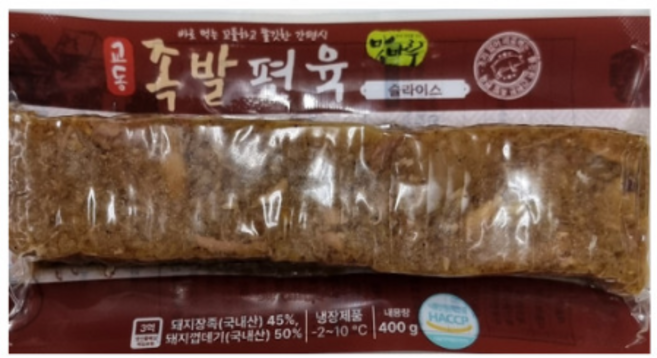교동진 족발편육 슬라이스 400g (아이스박스 /푸디)