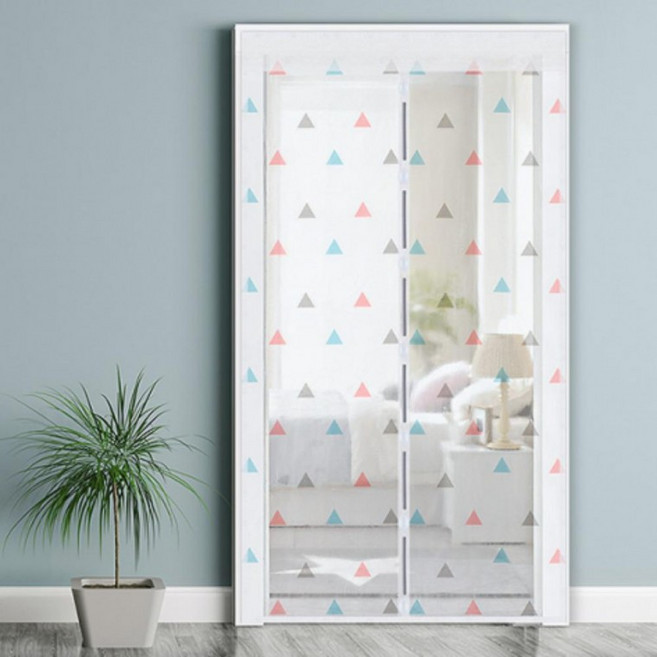 베란다 모기장 대형 현관 방충문 방충망 방문 현관문, 그린_120x210cm