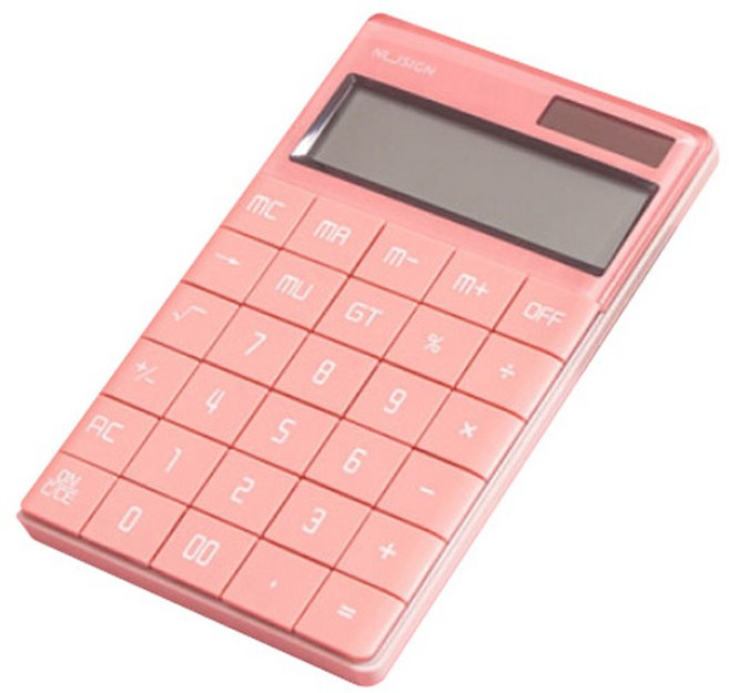 누사인 ABS 계산기 NS041, 로즈핑크, 1세트