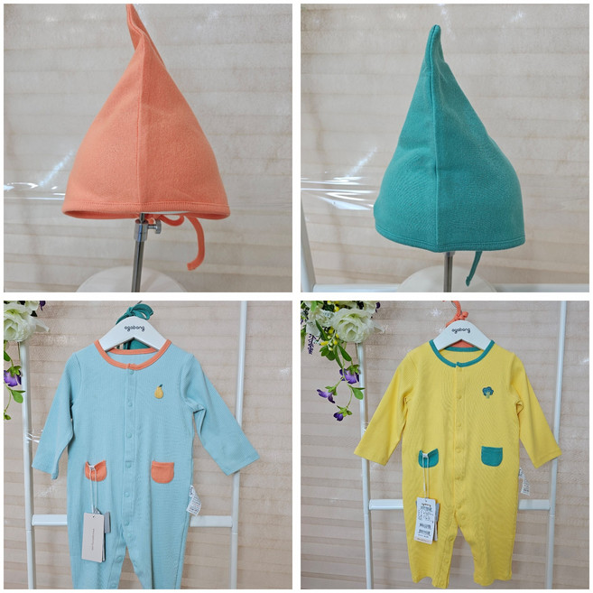 [아가방 우주복] 아기옷 유아 출산 신생아 봄 페인티슬림우주복(모자) 01RO