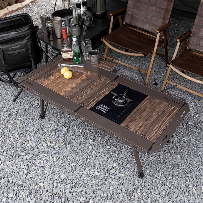 아베나키 하빌리스 폴딩 IGT테이블 높이조절 대형, 브라운