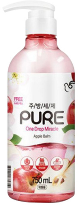 피죤 퓨어 애플밤 750ml 용기 주방세제 단품, 1개
