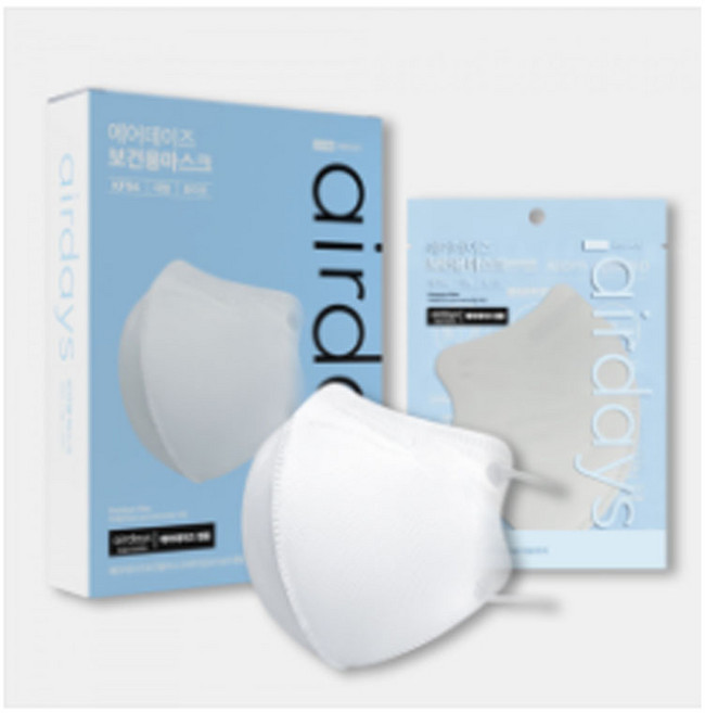 KF94 에어데이즈 화이트 새부리형 보건용 마스크 대형 50매