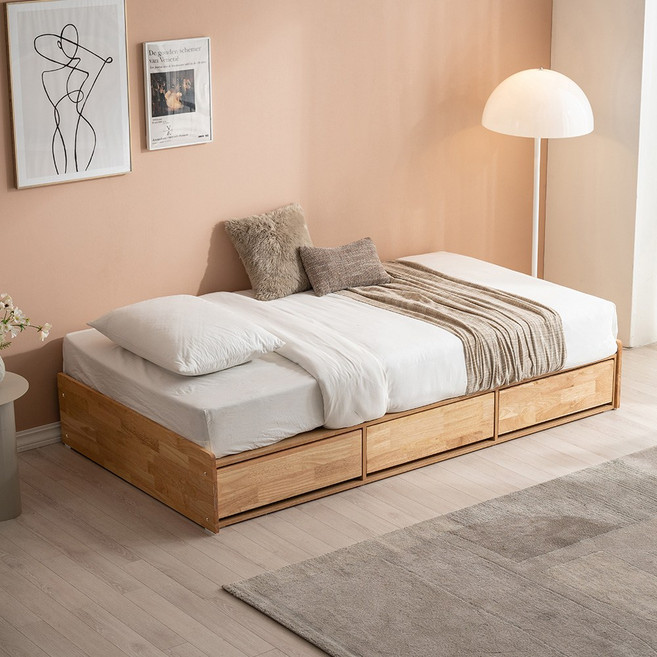 파로마 이즈 우든 원목 수납침대 프레임 SS/Q, 슈퍼싱글 IDH001