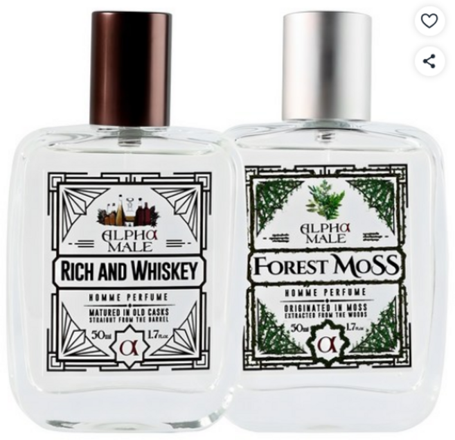 알파무드 알파메일 옴므 퍼퓸 2종 풀세트, 리치 앤 위스키 + 포레스트 모스, 2개, 50ml