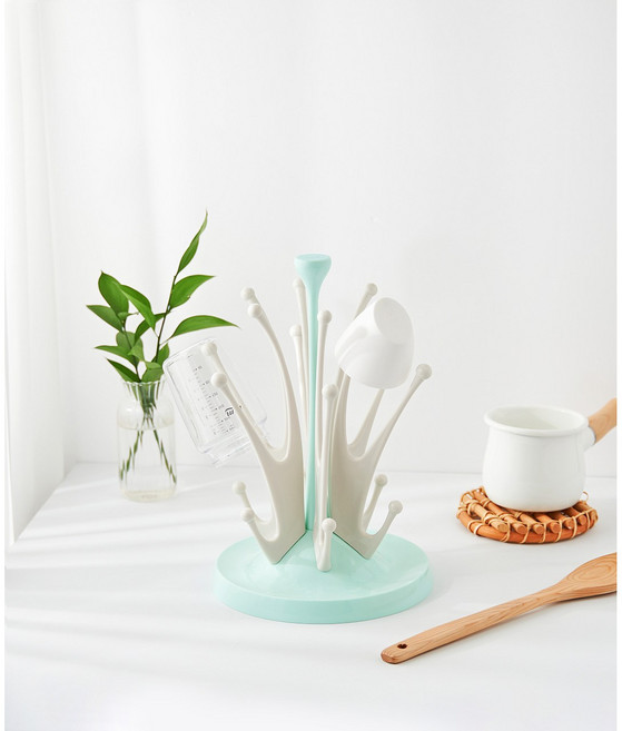 티지엠 국산 우유왕관 젖병 건조대, 민트