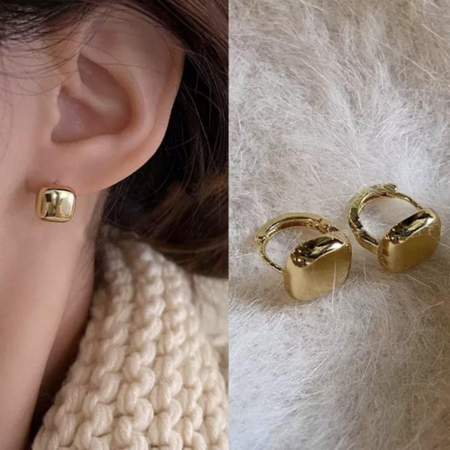 헬렌 무드글로우 스퀘어 원터치귀걸이