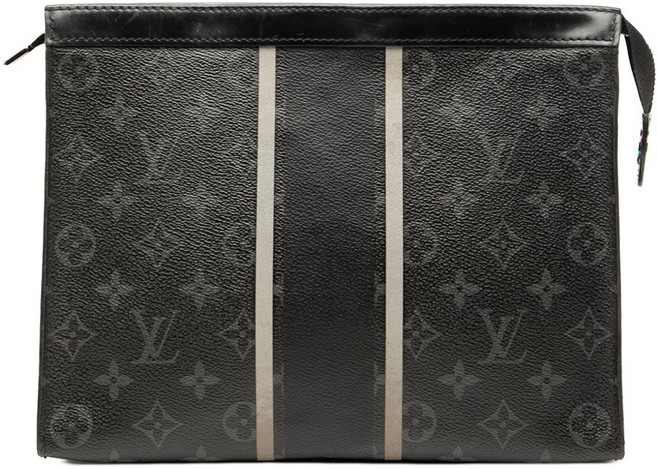 루이 비통 중고 2017 후지와라 모노그램 이클립스 플래시 포쉐트 보야주 MM 클러치